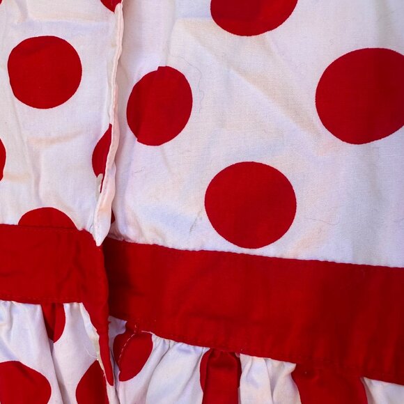 Disney Parks Minnie Mouse Polka Dot Dress Girls Size S Red & White - Picture 9 of 9